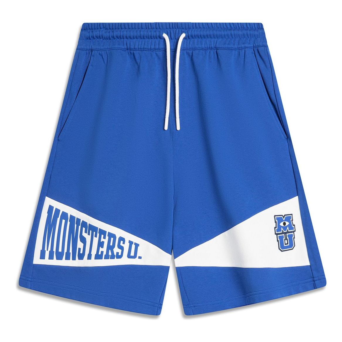 Li-Ning x Disney Monsters University Graphic Shorts 'Blue White' AKSU489-1