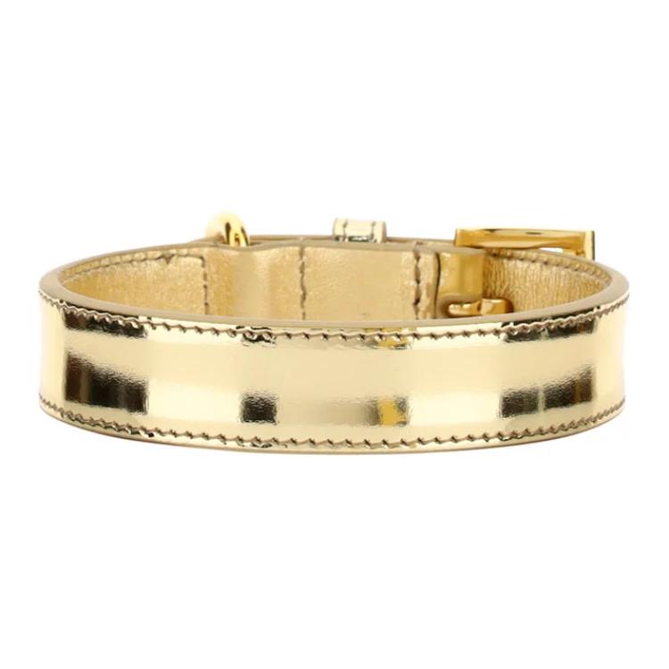 PRADA Calfskin Leather Belts Unisex Gold 2CM