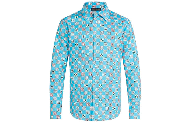 LOUIS VUITTON Shirt Men's Light Blue