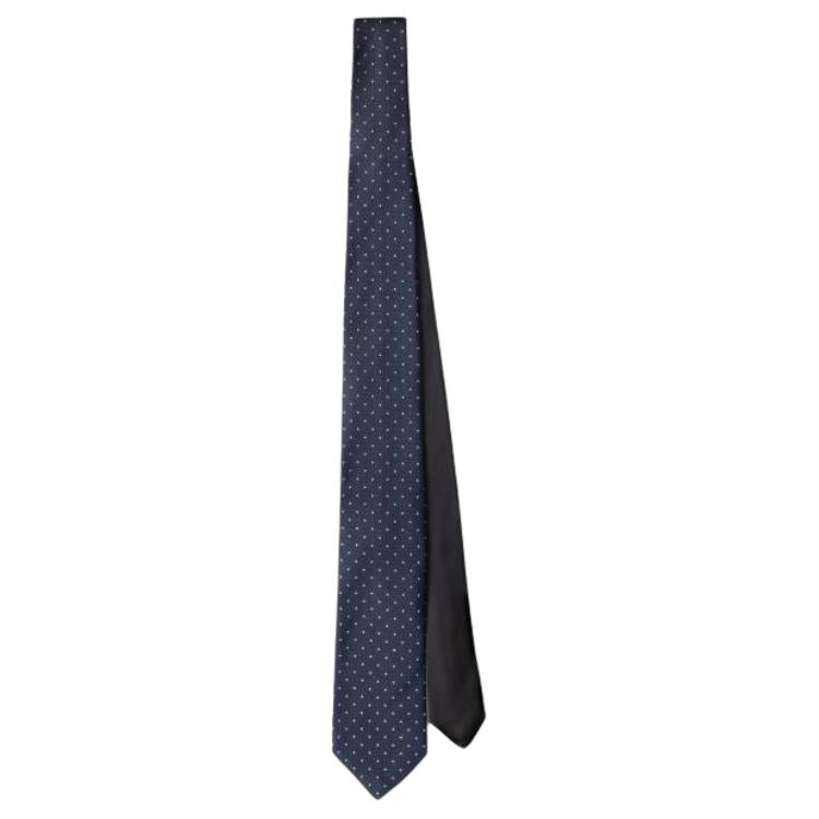 PRADA Silk Ties Men's Marine Blue
