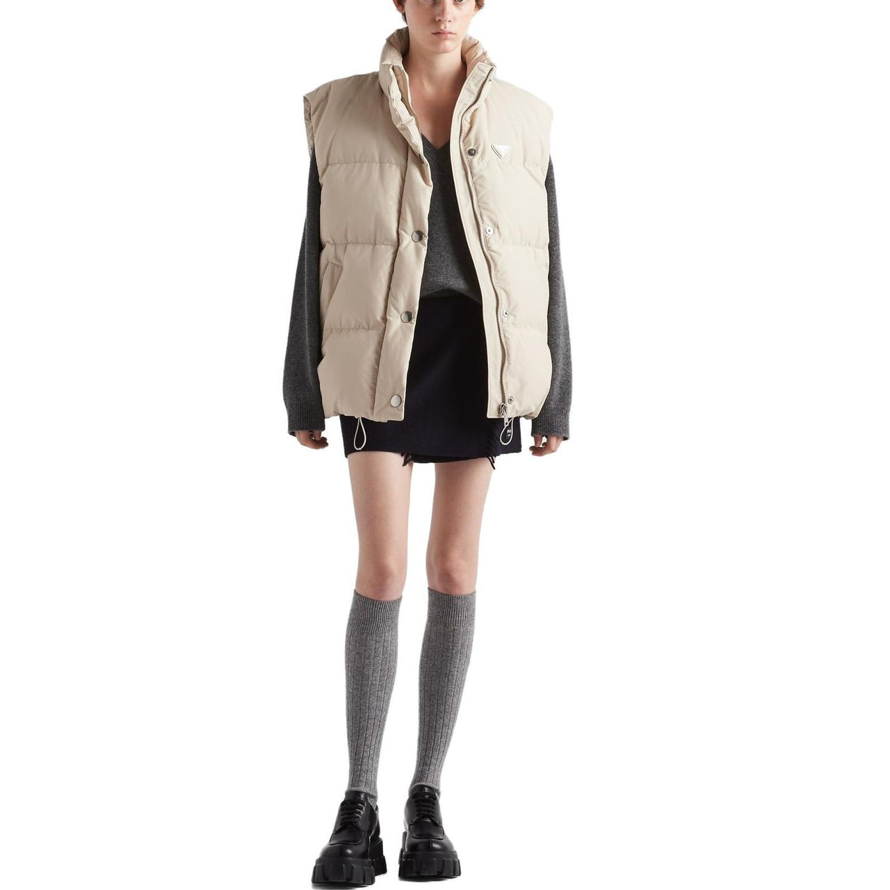 PRADA Logo plaque Padded Vest