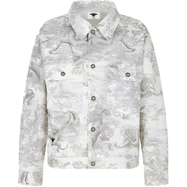 DIOR Quarterly New Products Denim Jackets Women's Gray
