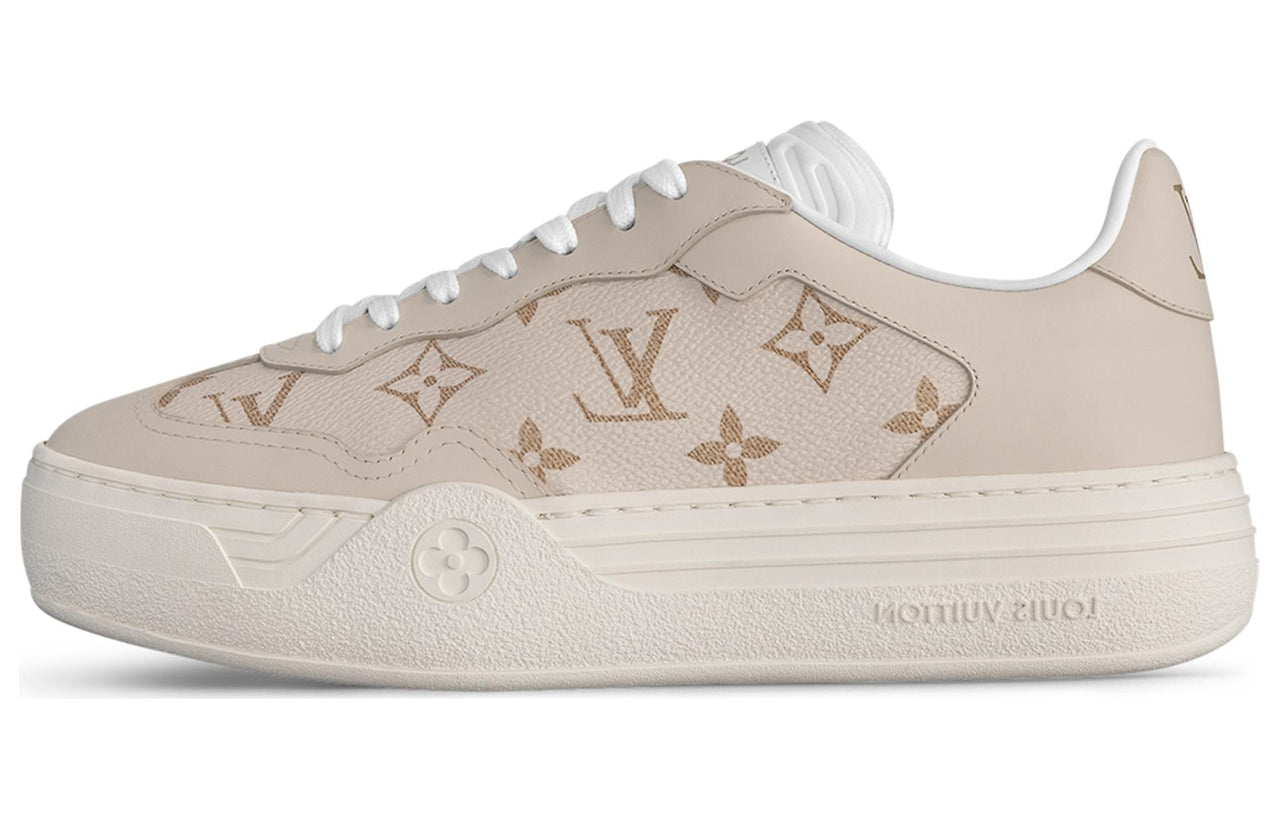 LOUIS VUITTON Low Top Skateboard Shoes Women's Light Umber