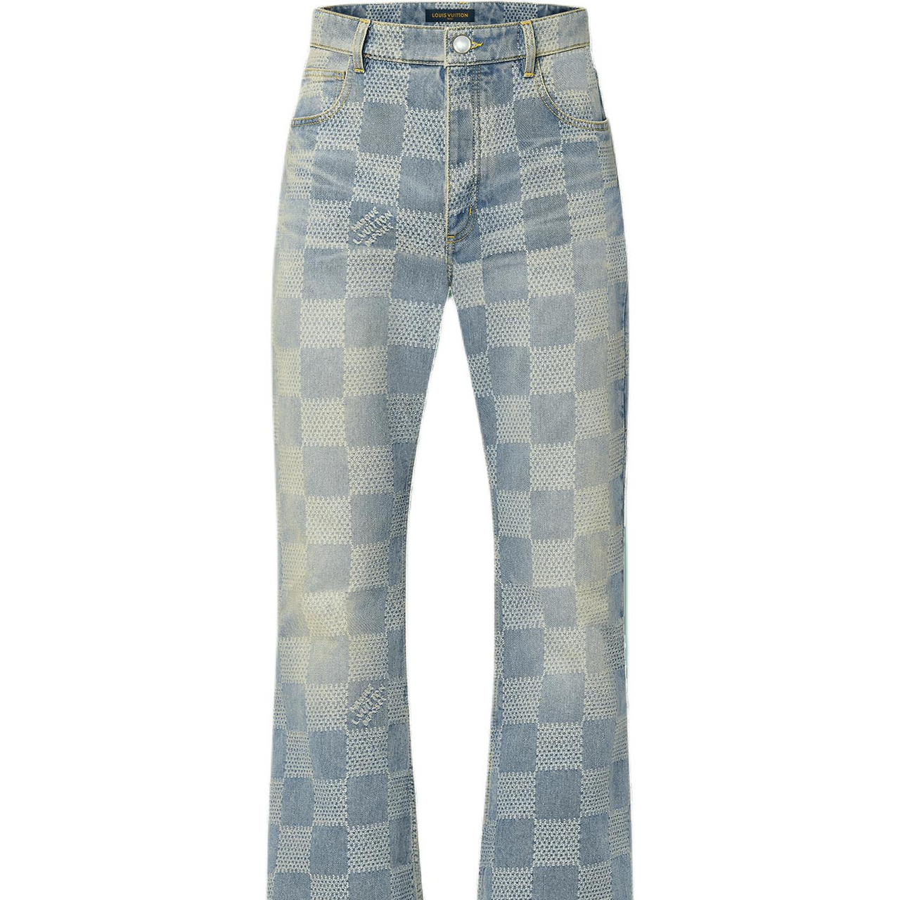 LOUIS VUITTON Damier Denim 3D Bootcut