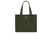 PRADA Symbole Embroidered Fabric Tote Bag Shopping Bag Shoulder Bag Handbag Men's Black/Ivy Green