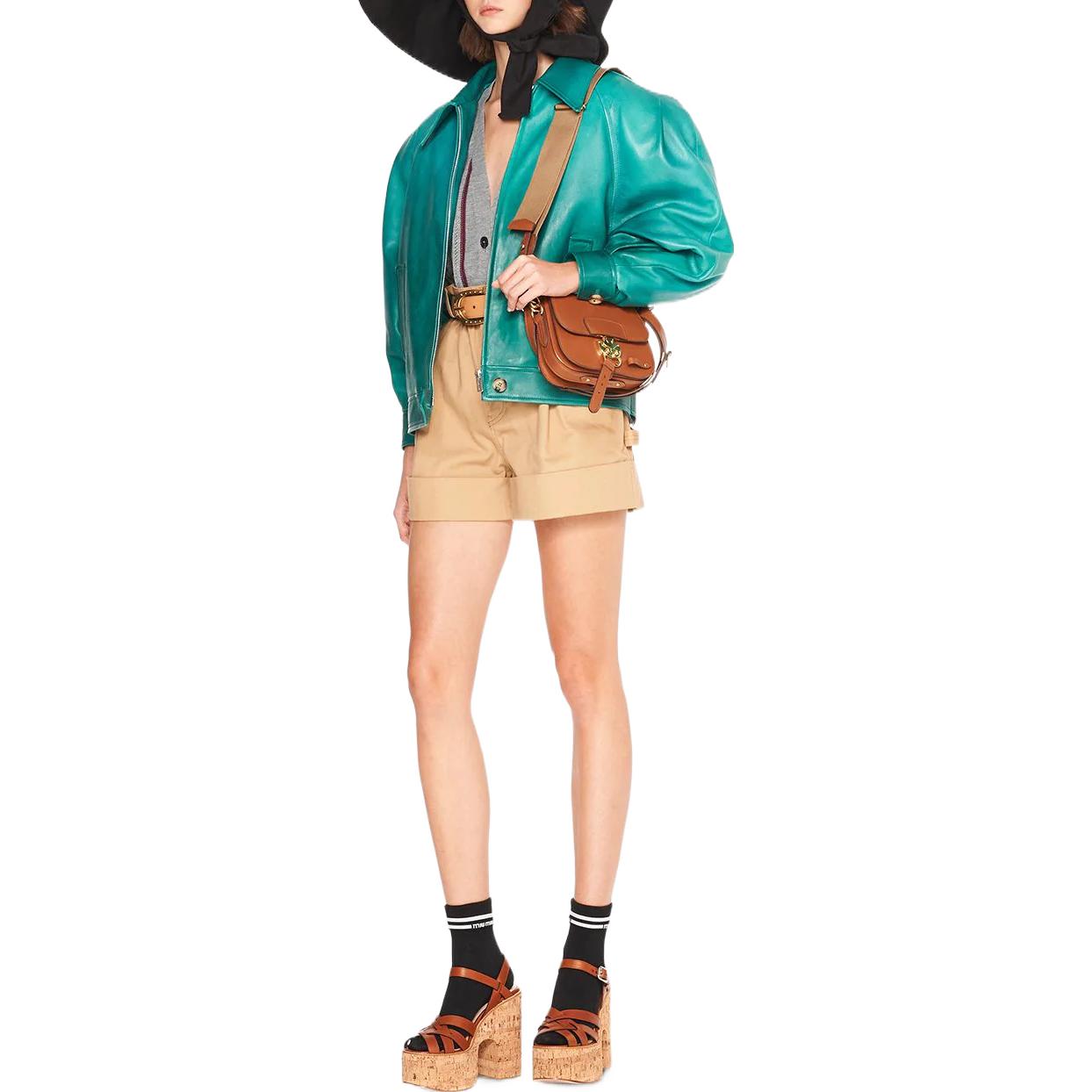 MIU MIU Casual Shorts Women's Khaki