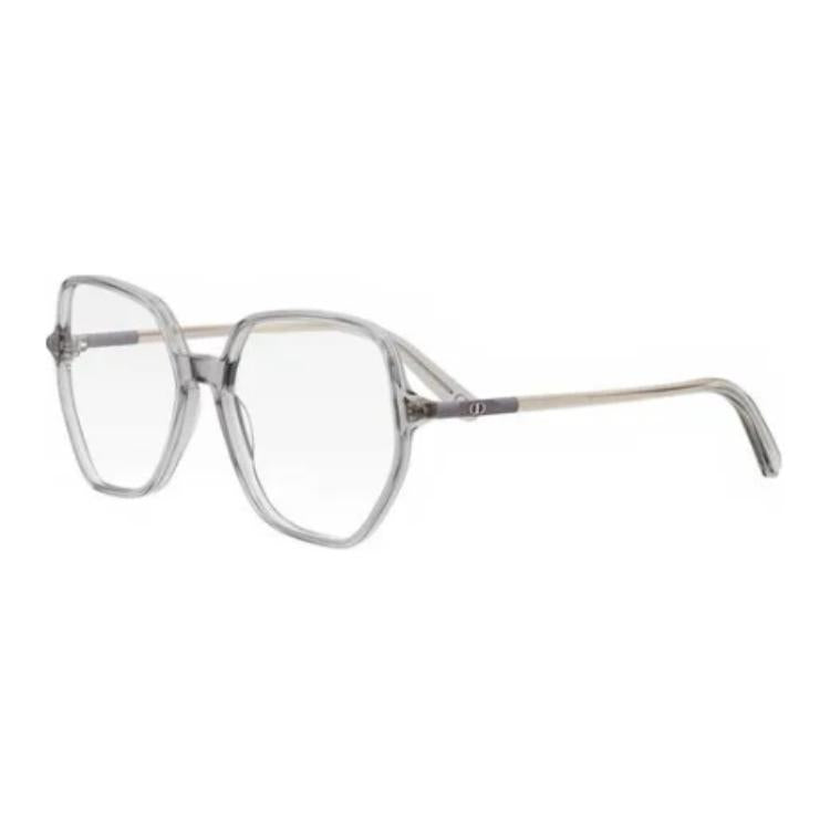 DIOR Acetate Irregular Shape Eyeglass Frames Women's Gray