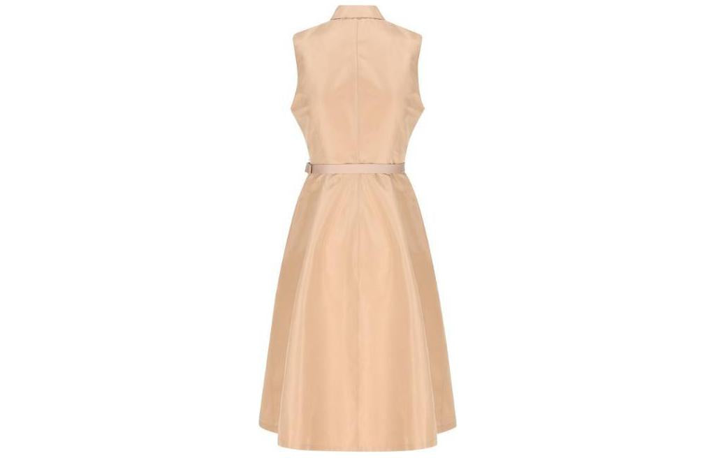 PRADA Belted Zipped Midi Dress