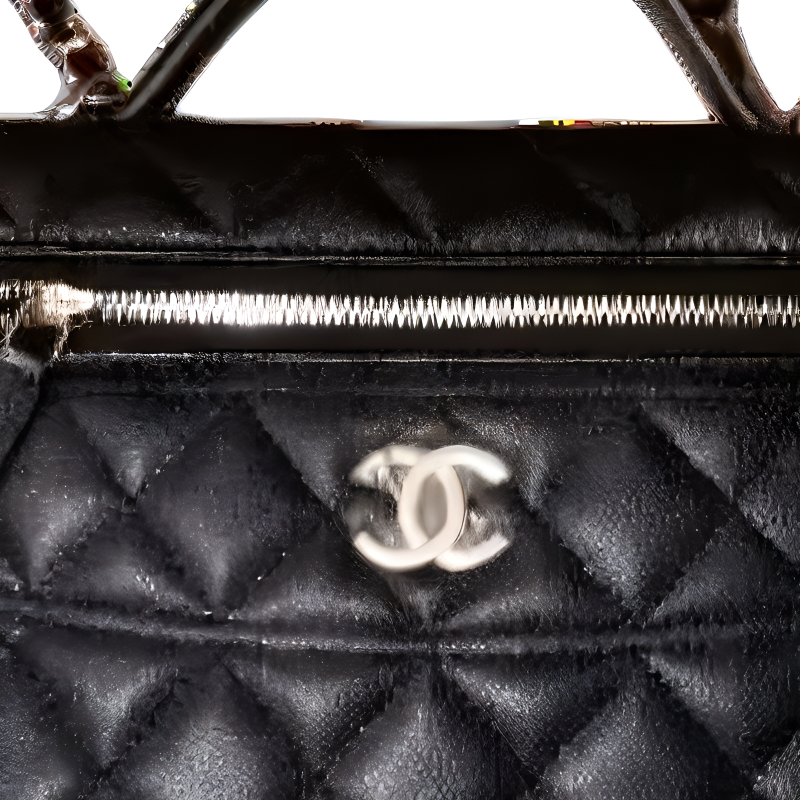 CHANEL Calfskin Shoulder Bag Crossbody Bag Handbag Women's Black