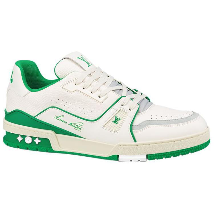 LOUIS VUITTON Trainer Low Top Stylish Skateboarding Shoes Men's Green
