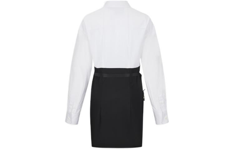 PRADA FW22 Long-Sleeved Dresses Women's Black White