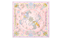HERMES Silk Scarves Women's Pink