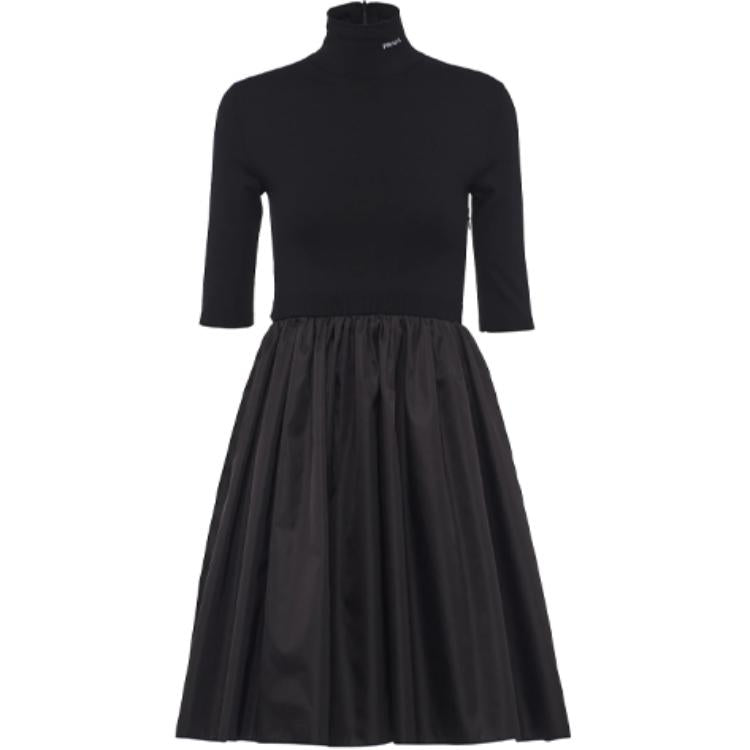PRADA FW21 Short-Sleeved Dresses Women's Black