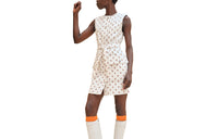 HERMES Sleeveless Dress Women's Light Yellow Umber