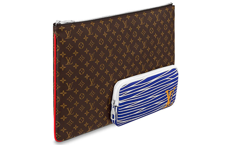 LOUIS VUITTON Pochette A4 Multipocket Monogram Patchwork Multicolor