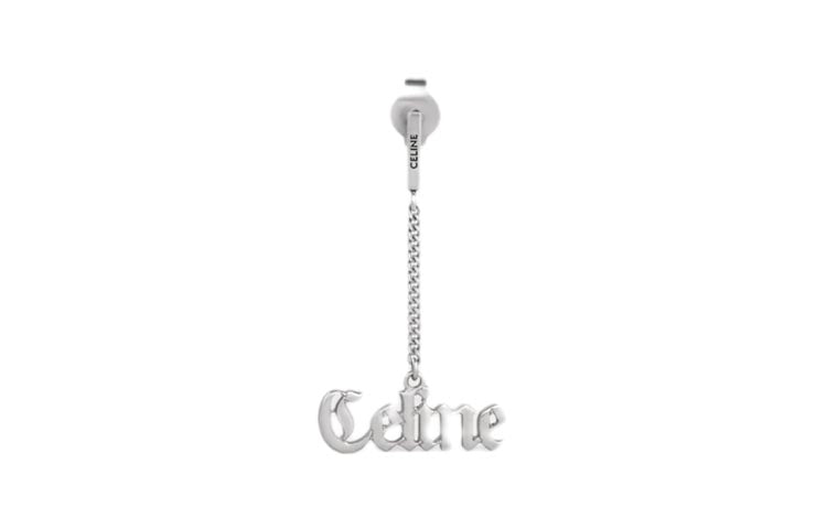 CELINE 925 Sterling Silver Earrings Women's