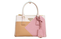 PRADA Galleria Killer Bag Leather Shoulder Bag Crossbody Bag Handbag Small Size Women's Corn Yellow/Petal Pink