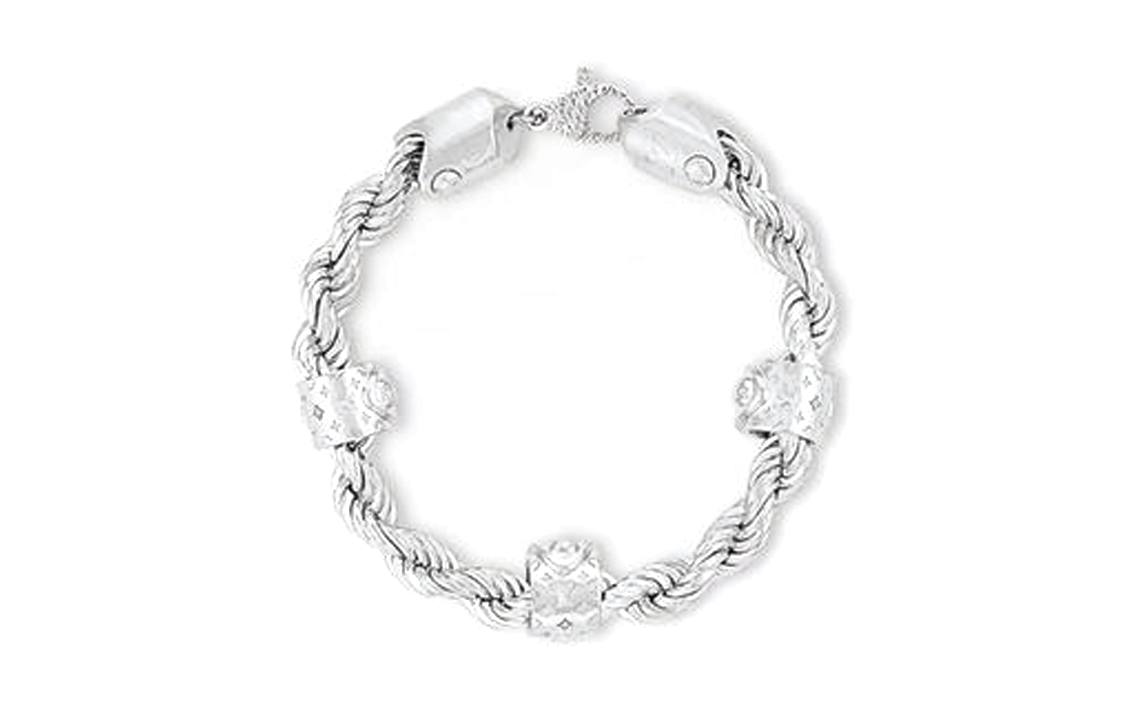 LOUIS VUITTON Metal Bracelets Men's Silver