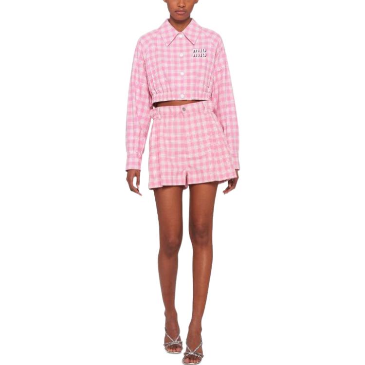 MIU MIU SS22 Casual Shorts Women's Pink