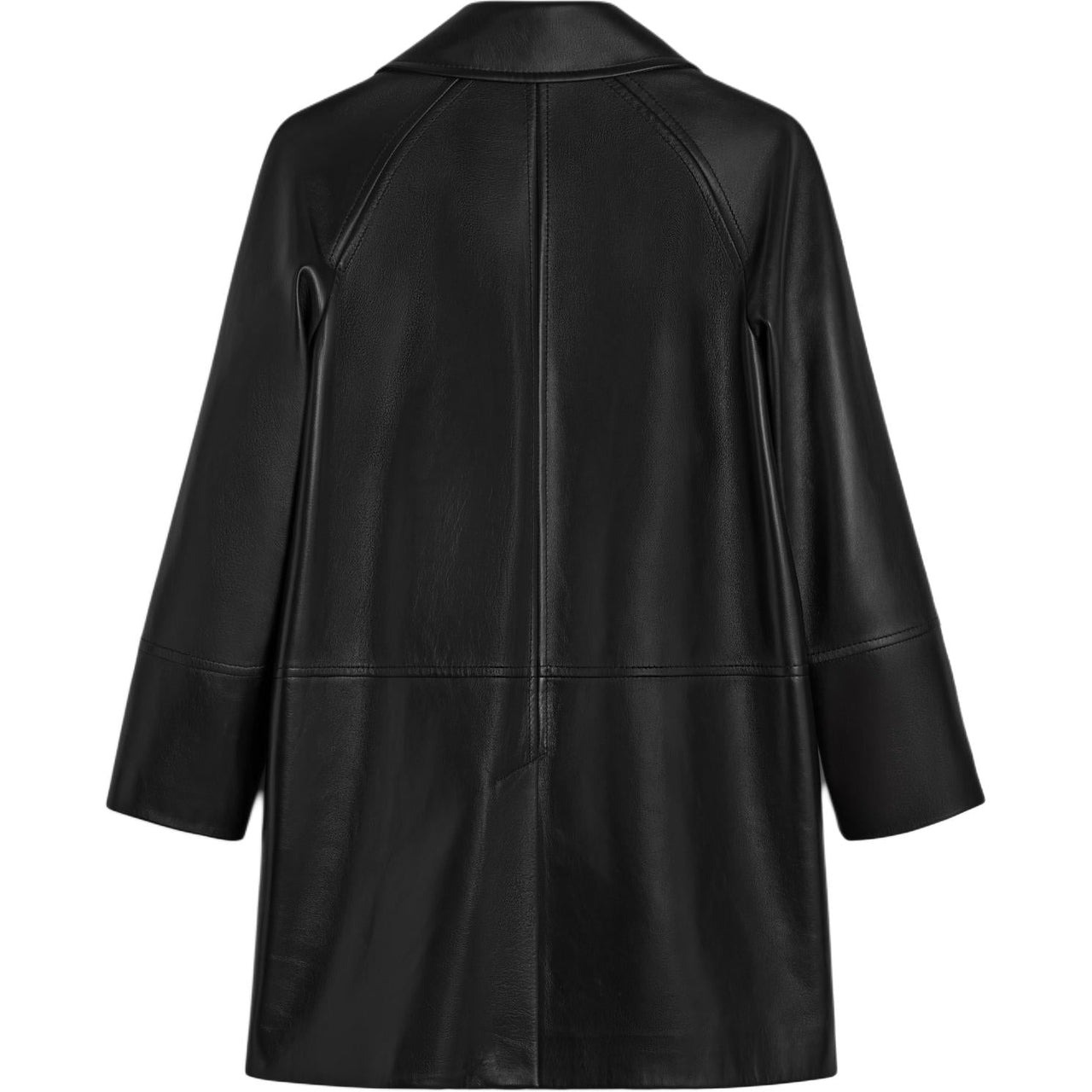CELINE Coat With Claudine Collar In Soft Lambskin