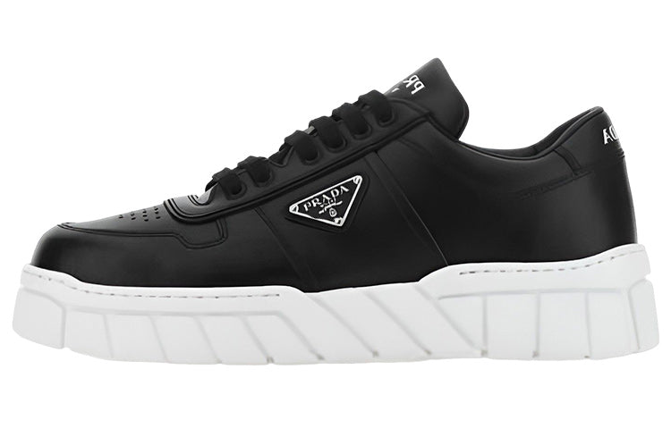 PRADA Leather Sneakers 'Black'