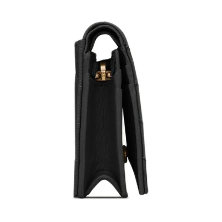 SAINT LAURENT Cow Leather Card Holder Regular Women's Black