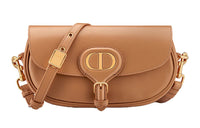 DIOR Bobby Smooth Finish Cow Leather Crescent Bag One Shoulder Handbag Crossbody Bag Women's Deep Nude/Caramel