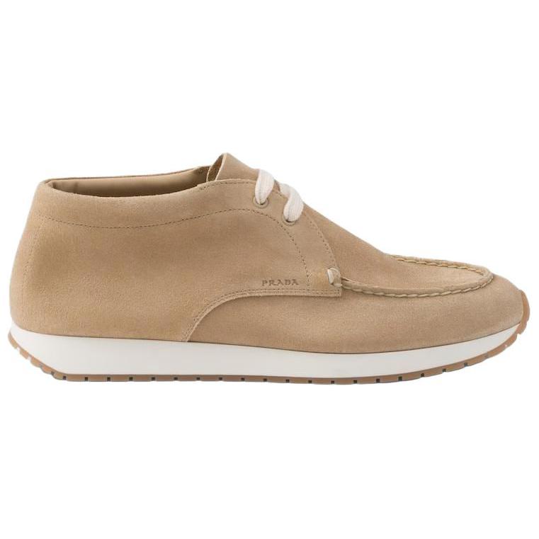 PRADA Delavé Casual Shoes Men's Beige