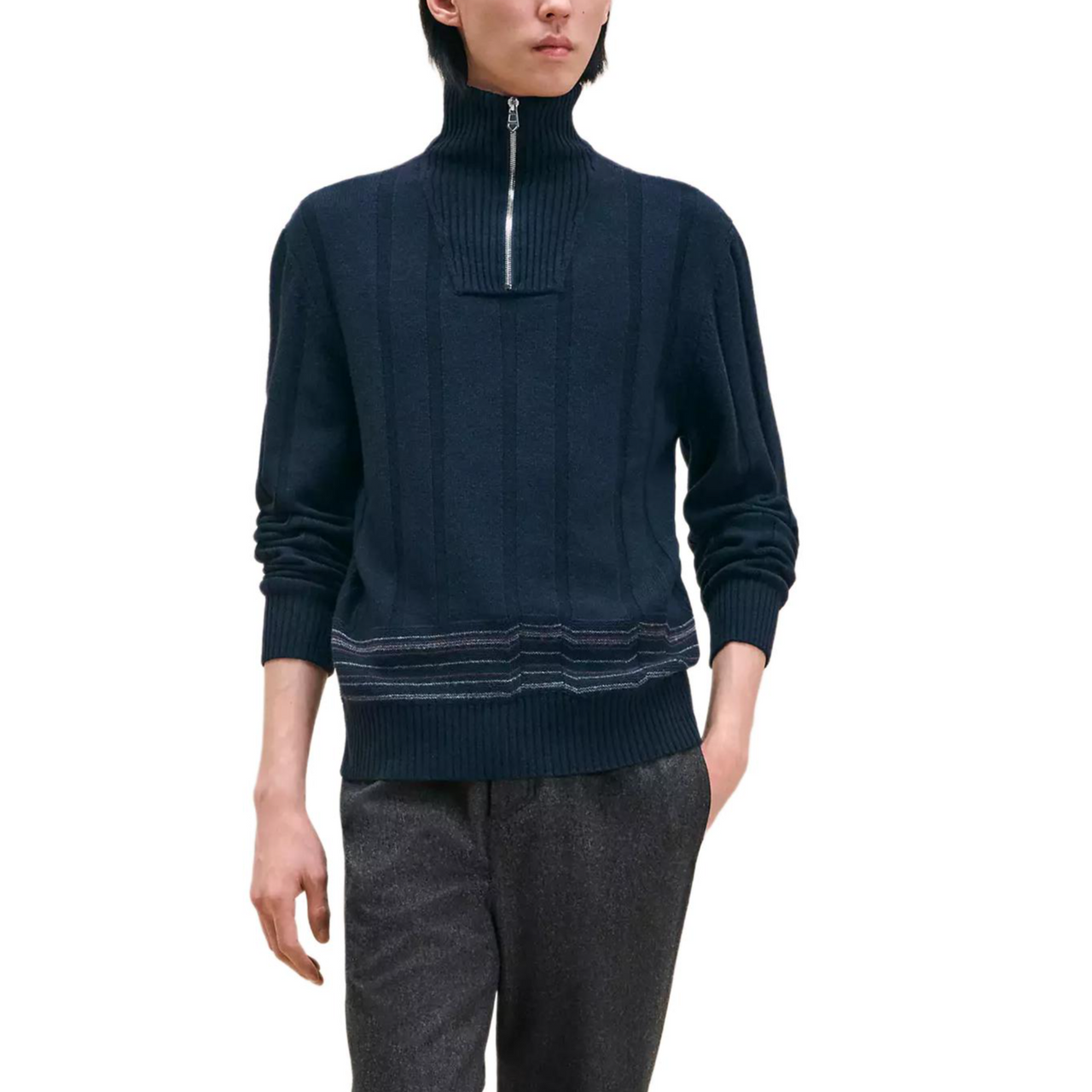 HERMES Sweater Men's Ocean Blue