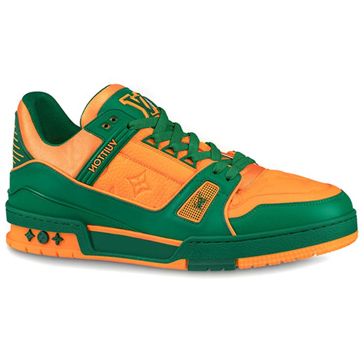 LOUIS VUITTON Trainers 'Orange Monogram With Green'