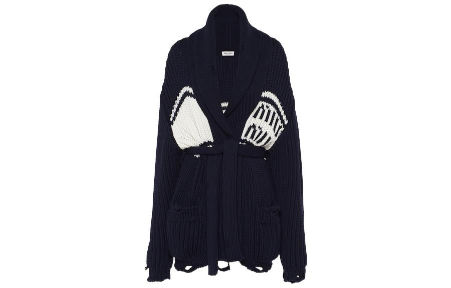 MIU MIU FW22 Knitwear Women's Marine Blue