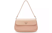 PRADA Cleo Shiny Leather Shoulder Bag Handbag Shoulder Bag Crossbody Bag Women's Blue Orchid Pink