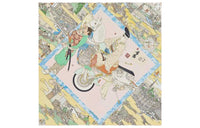 HERMES Mulberry Silk Silk Scarf Artisan Yellow