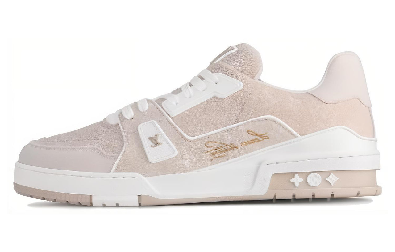 LOUIS VUITTON Low-Top Skateboard Shoes Men's Pink