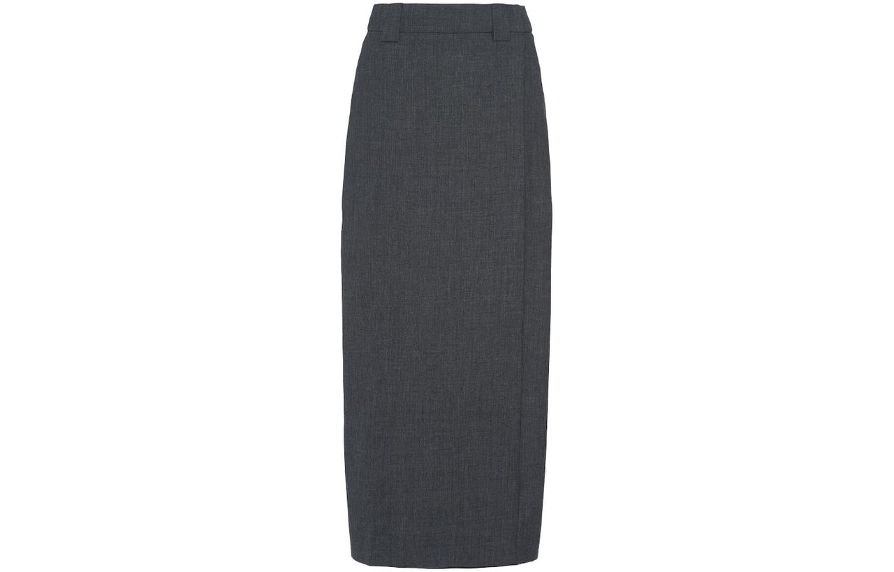 PRADA Casual Long Skirts Women's Gray