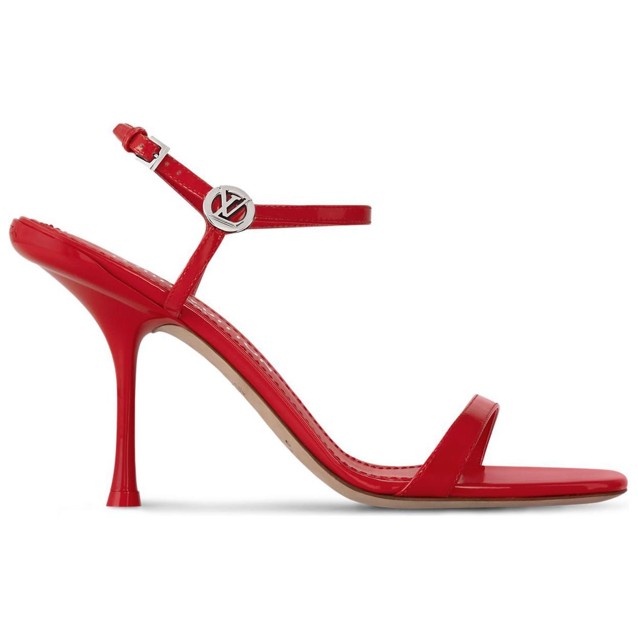 LOUIS VUITTON 6AM Strap Sandals 9cm Women's Red