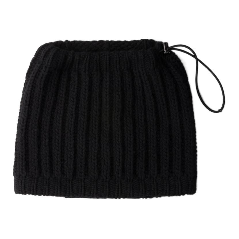 PRADA Ribbed Drawstring Neck Warmer