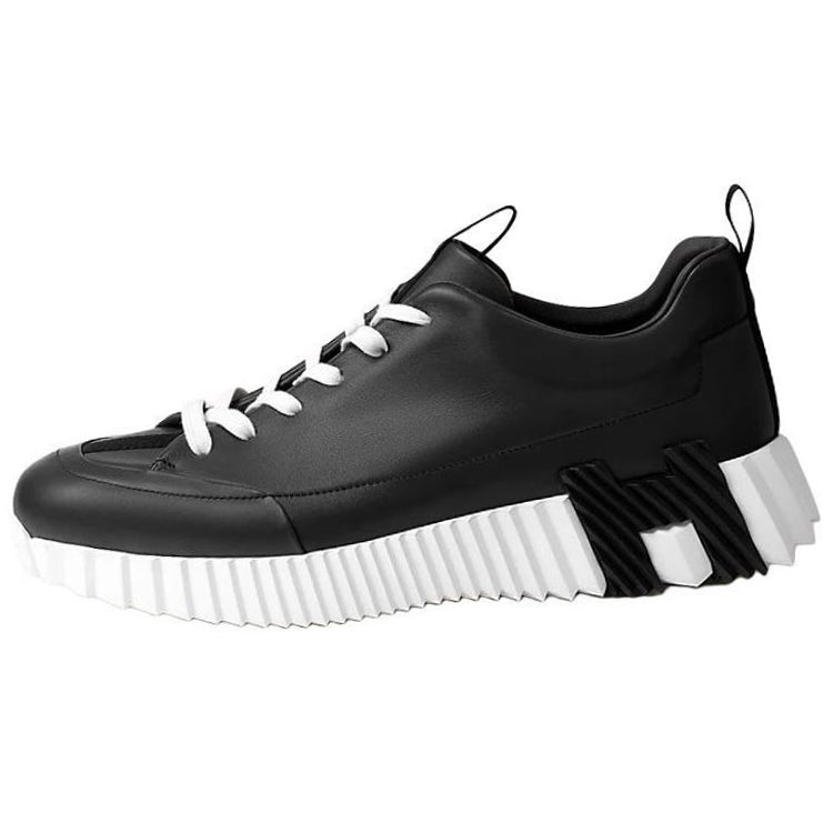 HERMES Jump Low Top Casual Shoes Men's Black