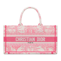DIOR DIORIVIERA Embroidery Tote Bag, Shopping Bag, Shoulder Bag, Crossbody Bag, Handbag Women's Candy Pink