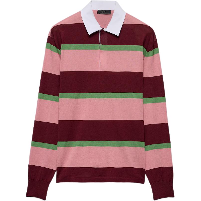PRADA Striped Polo Shirt
