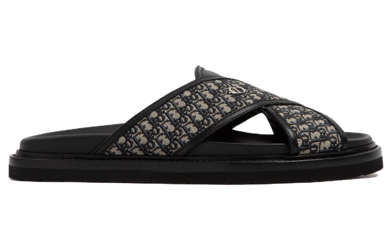 DIOR Aqua Sandal 'DIOR Oblique - Beige Black'