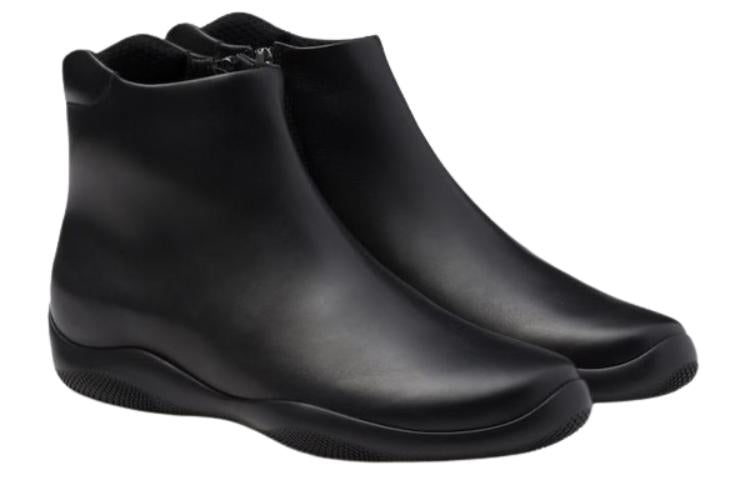PRADA Toblach Ankle Boots 4cm Men's Black