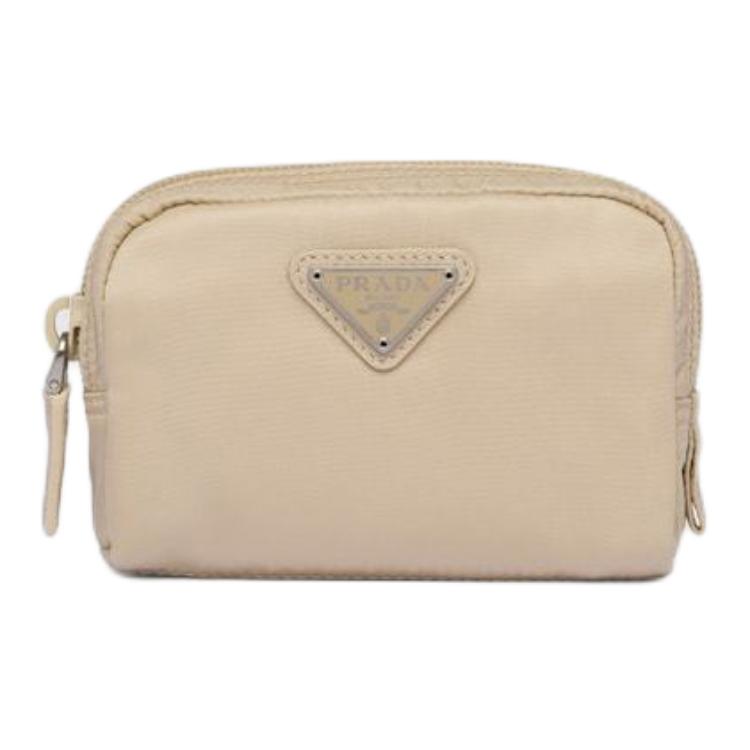 PRADA Fabric Clutch Regular Women's Desert Beige
