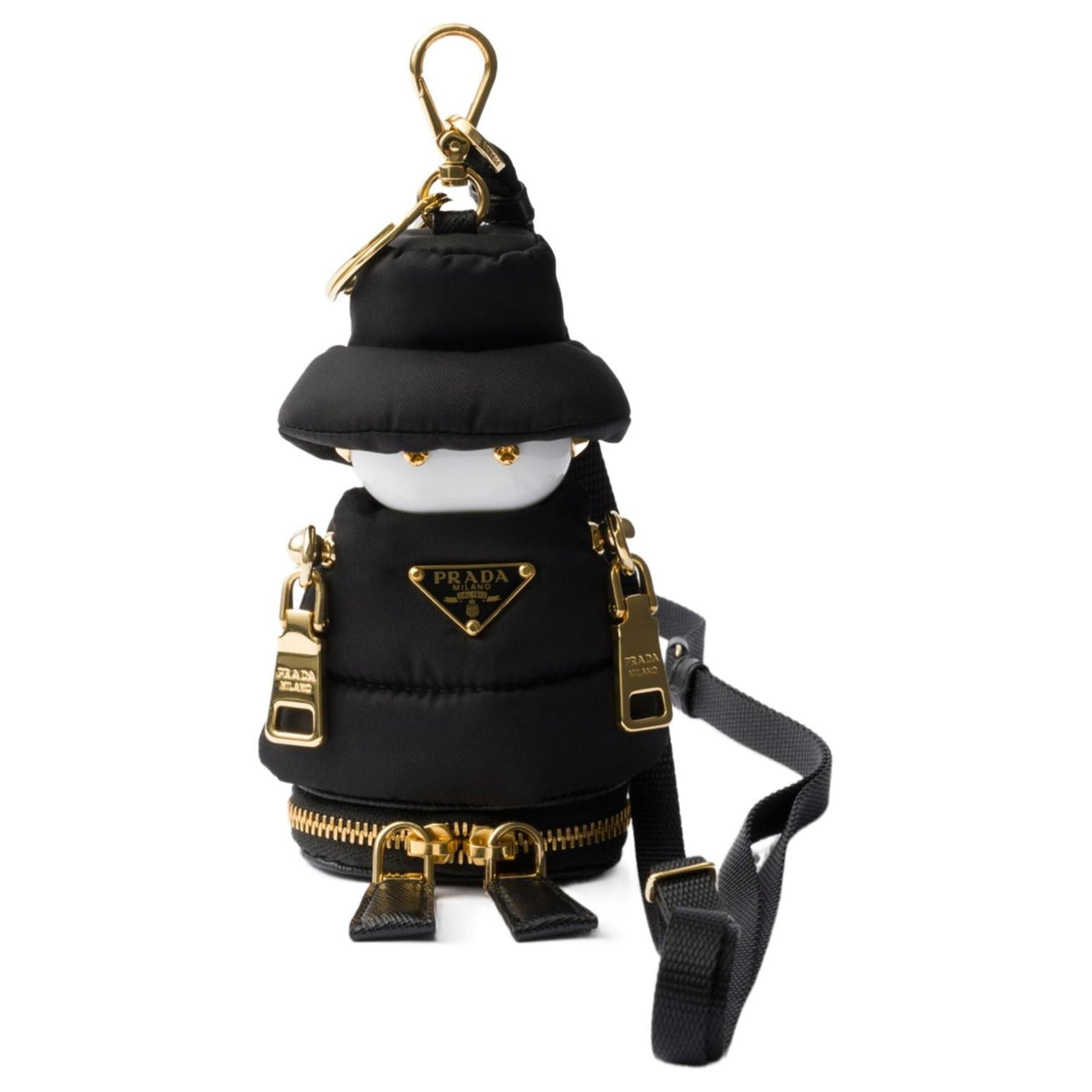 PRADA Fabric Pendants Women's Black