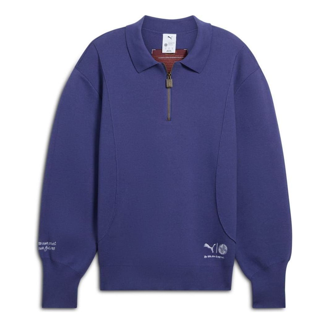 PUMA x Schomburg Quarter-Zip 'Blue Crystal' 631258-46