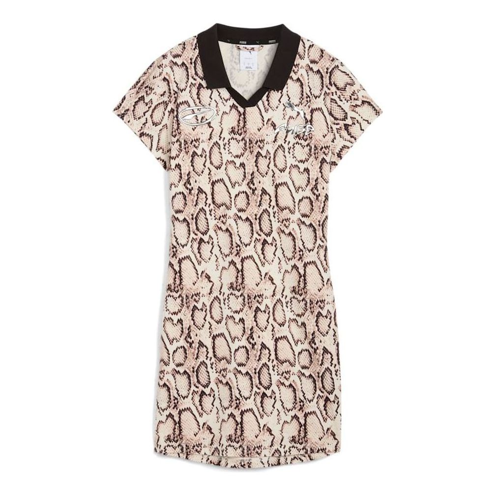(WMNS) PUMA x A$AP ROCKY Snake Skin Futbol Dress 'Frosted Ivory AOP' 633416-36