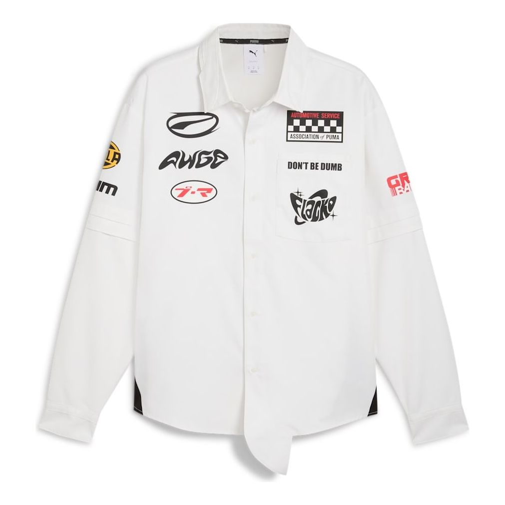PUMA x A$AP ROCKY Long-Sleeves Relaxed-Fit Shirt 'PUMA White' 633394-02