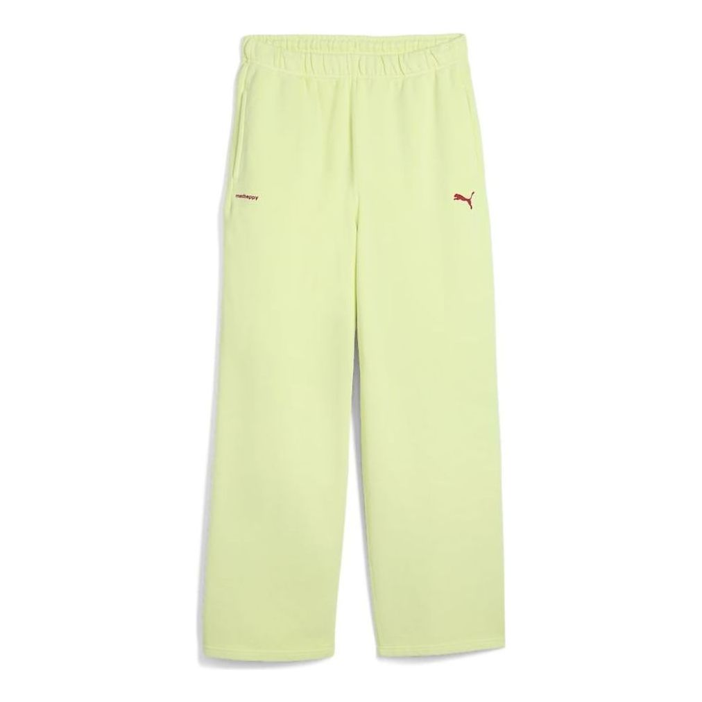 PUMA x MADHAPPY Fleece Straight Leg Sweatpants 'Apple Spritz' 635341-97