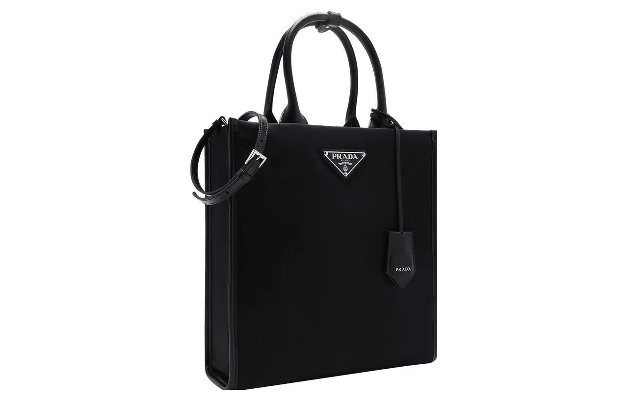 PRADA Fabric Shoulder Bag Crossbody Bag Handbag Medium Size Women's Black