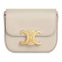 CELINE Cow Leather Tofu Bag, Shoulder Bag, Crossbody Bag Mini Women's Taupe